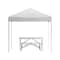 Flash Furniture White Pop Up Canopy Tent and Folding Bench Set JJ-GZ88103-WH-GG - alternate 6